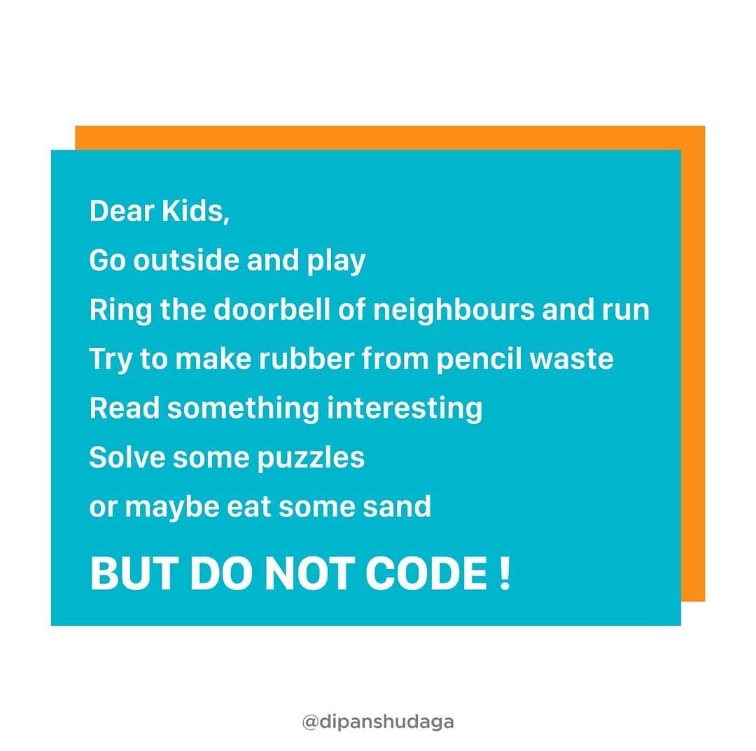 RoshniiAgarwal's tweet image. Words of wisdom for parents by @dipanshudaga. Found on Instagram. 
#whitehatjr #codingcanwait #letchildrenbe
