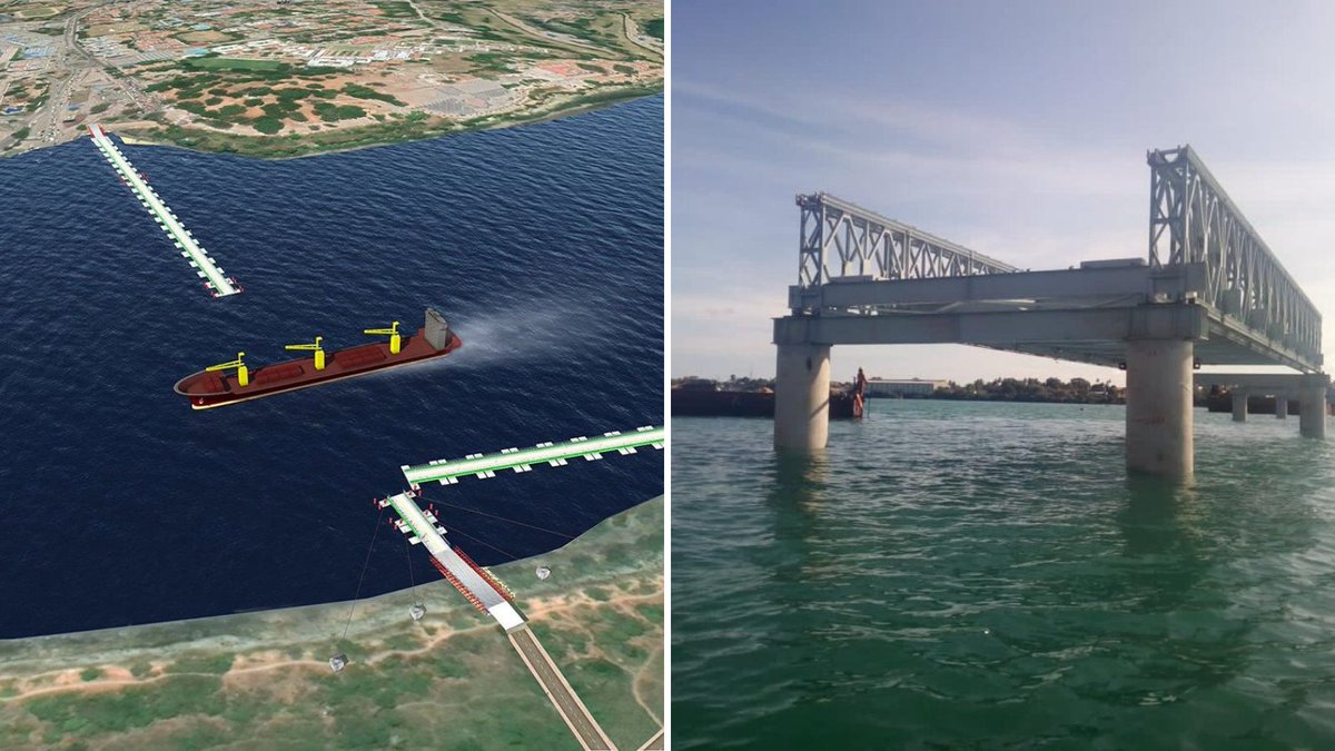 UzalendoNews_KE's tweet photo. China Road and Bridge Corporation(CRBC) is constructing the Nairobi Express Way. It has also constructed the first floating footbridge bridge in Africa at Likoni.
@ChineseEmbKenya
@ForeignOfficeKE
#NairobiExpressway
#Likonifloatingbridge https://t.co/xnpbl4d0On