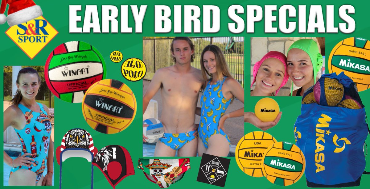 srsport.com has amazing deals going on now! Great gift ideas for your favorite water polo player and swimmer.