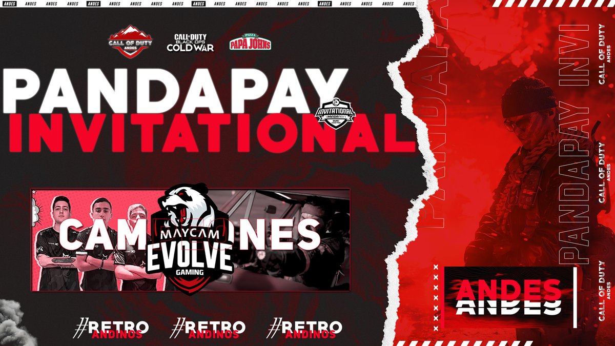 @pandapaybr x <a href="/ArenaOnOficial/">ArenaOn</a>.

El día de ayer vivimos el primer clasificatorio del PandaPay Invitational donde el equipo de <a href="/MaycamEvolve/">MAYCAM EVOLVE</a> logro consagrarse como campeón y de esta manera unirse a los 6 equipos invitados a disputar este gran torneo.

#RetroAndinos