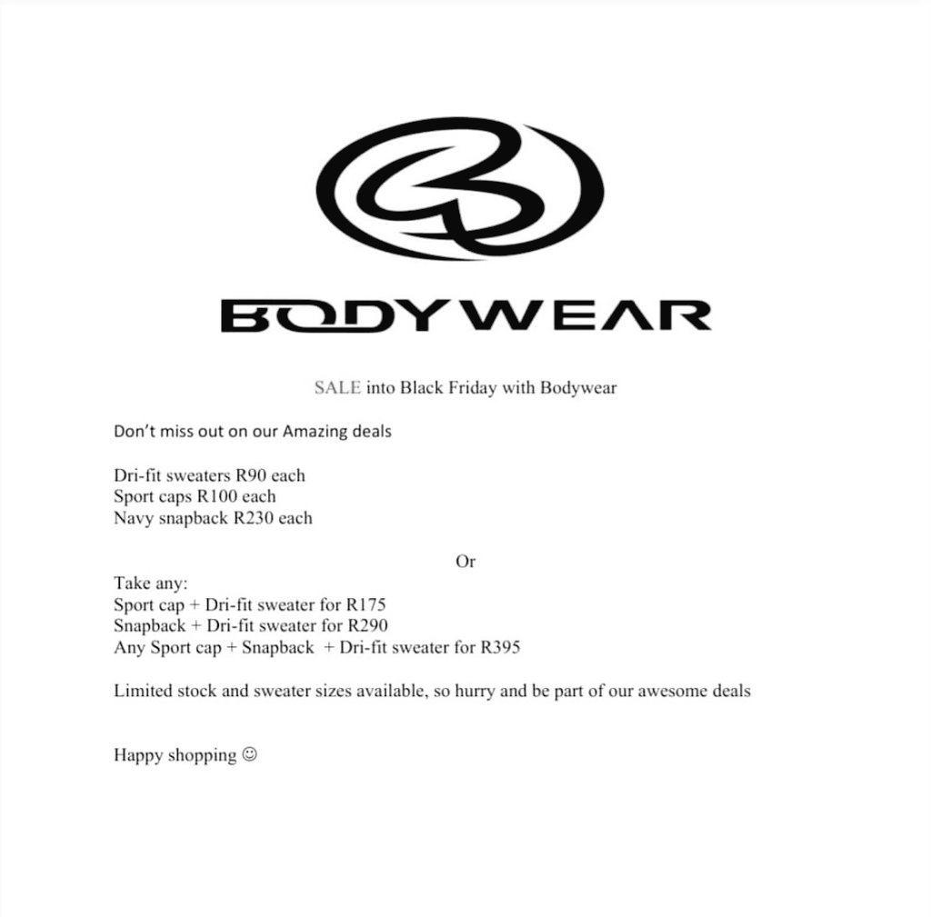 bodywearcpt's tweet photo. #2020SALE
#fitness
#localislekker
Hurry and enjoy the shoppingπ£ππ https://t.co/K8QgGRwFg4