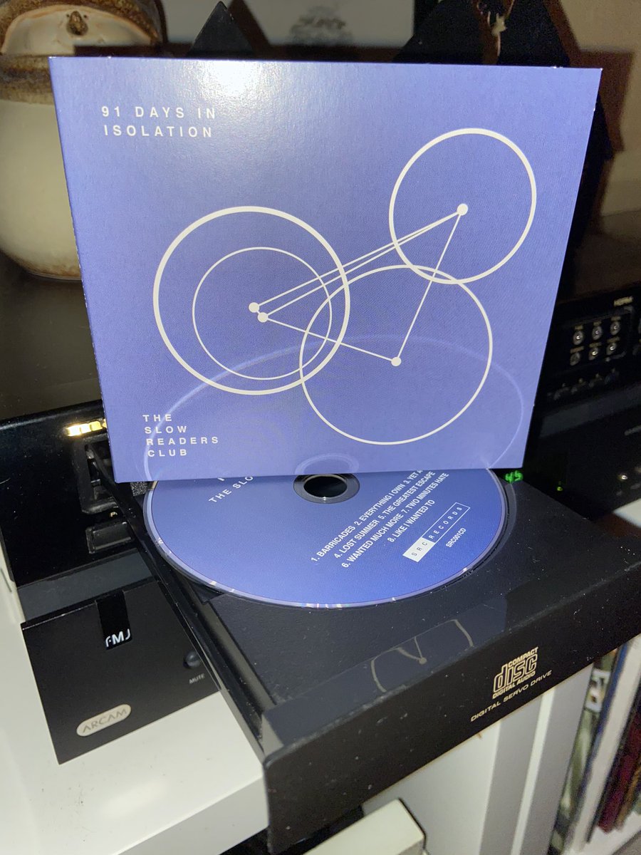 Some @slowreadersclub after work today with another @LlSTENlNG_PARTY featured album.  91 Days in Isolation on CD.   #NowPlaying #cd #compactdisccollection #Lovemusic