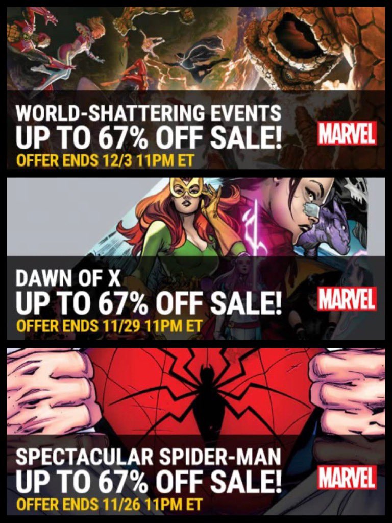 dano_cosmic's tweet photo. FYI - digital #comic sale on the @Marvel app featuring events (#Annihilation, #GalacticStorm, #Kree/#Skrull War, #InfinityGauntlet, and more), #DawnofX, and Spectacular #SpiderMan!
✨
#Marvel #MarvelComics #MarvelCosmic https://t.co/1koMFEI2Ax