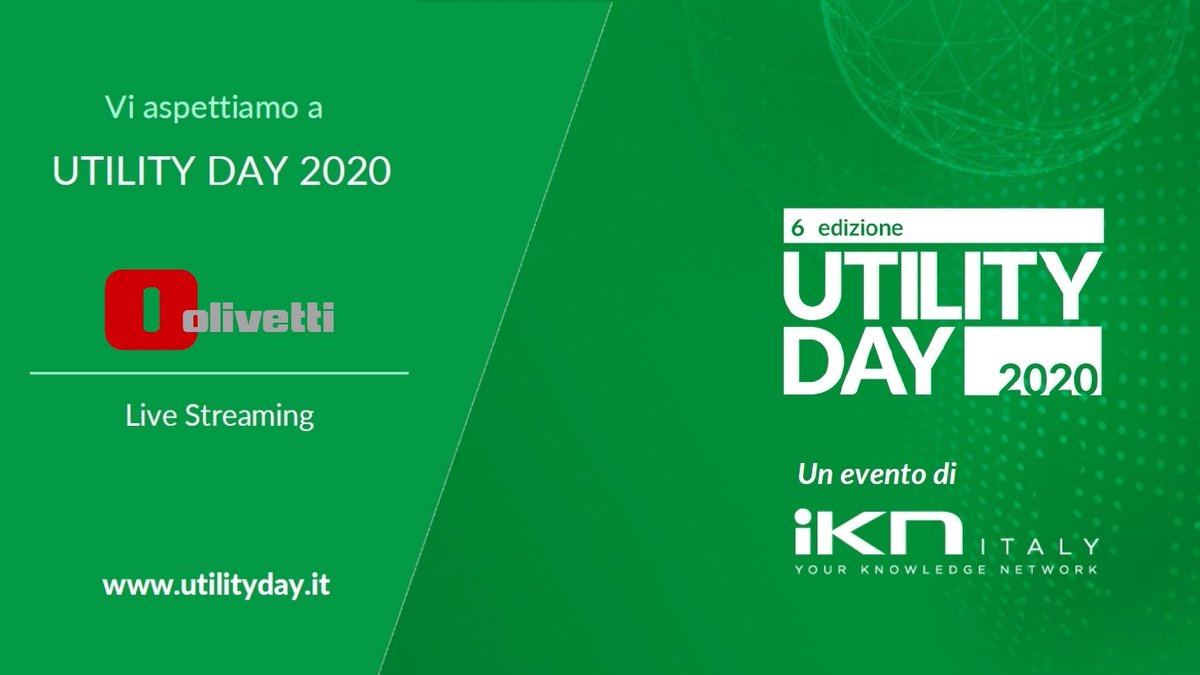 OlivettiOnline's tweet photo. Anche #Olivetti partecipa all'Energy Executive Meeting dello #UtilityDay a cura di @UtilitEnergy 🔋
Non perdere l'intervento del nostro AD Roberto Tundo il #24Novembre e scopri l'agenda della 2 giorni #Digital della 6a edizione 👨🏻💻
🗓️https://t.co/XgJ6ZcZCR0
#DesignMeetsTechnology https://t.co/l98Ewpq6nN