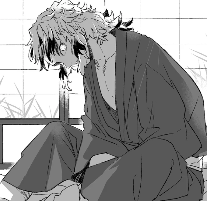 #みんなの前髪降り寿郎が見たい 
起きたて。 
