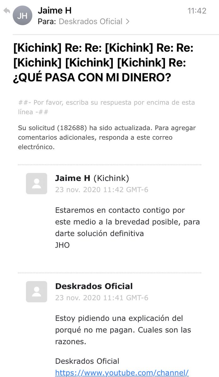 lamasdeskrada's tweet photo. Lamento el spam que van a ver hoy de tuits de @KichinkAyuda @Kichink pero se cumple un año de que no me han pagado y no dan la cara, así que hoy me tomaré el día solo y exclusivamente para presionar y exigir que paguen lo que se han robado. @KichinkNoPaga https://t.co/I2OUNF5Thm