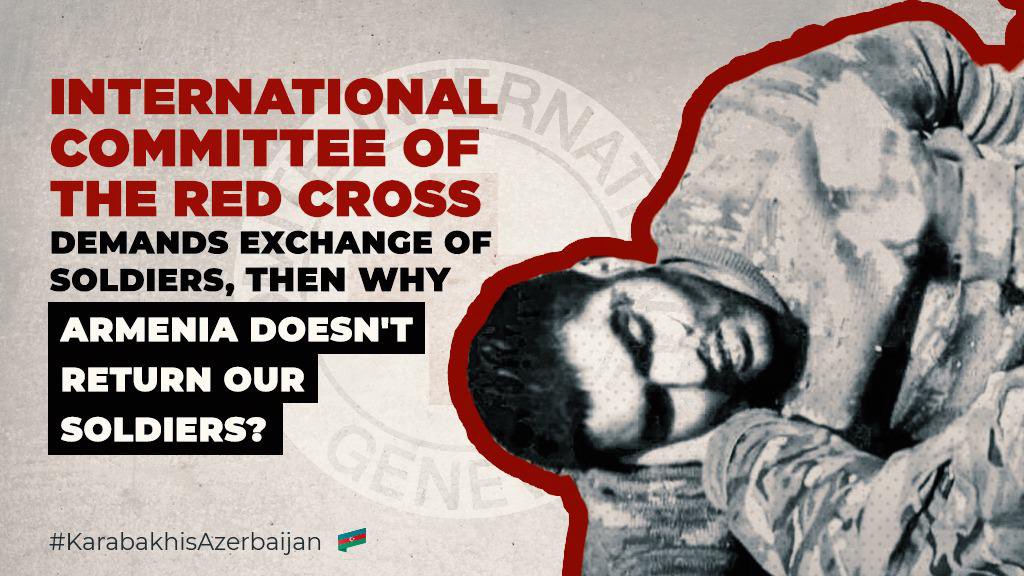 VS_Ismayil's tweet photo. While Azerbaijan approached Armenian POWs with due respect, Armenia keeps Azerbaijani soldiers in inhumane circumstances. @amnesty @hrw @FRANCE24 @guardian @washingtonpost @CNN @BBCWorld @nytimes @Telegraph @TIME @UNHumanRights #UN @OSCE @ICRC 
#bringbackAmin 
#bringbackBayram https://t.co/74WuEEUrTa