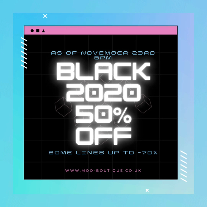MOO's BLACK 2020 SALE - Discounts EVERYWHERE - Monday 6PM 23rd November. GET ON IT!!!! - mailchi.mp/moo-boutique.c…