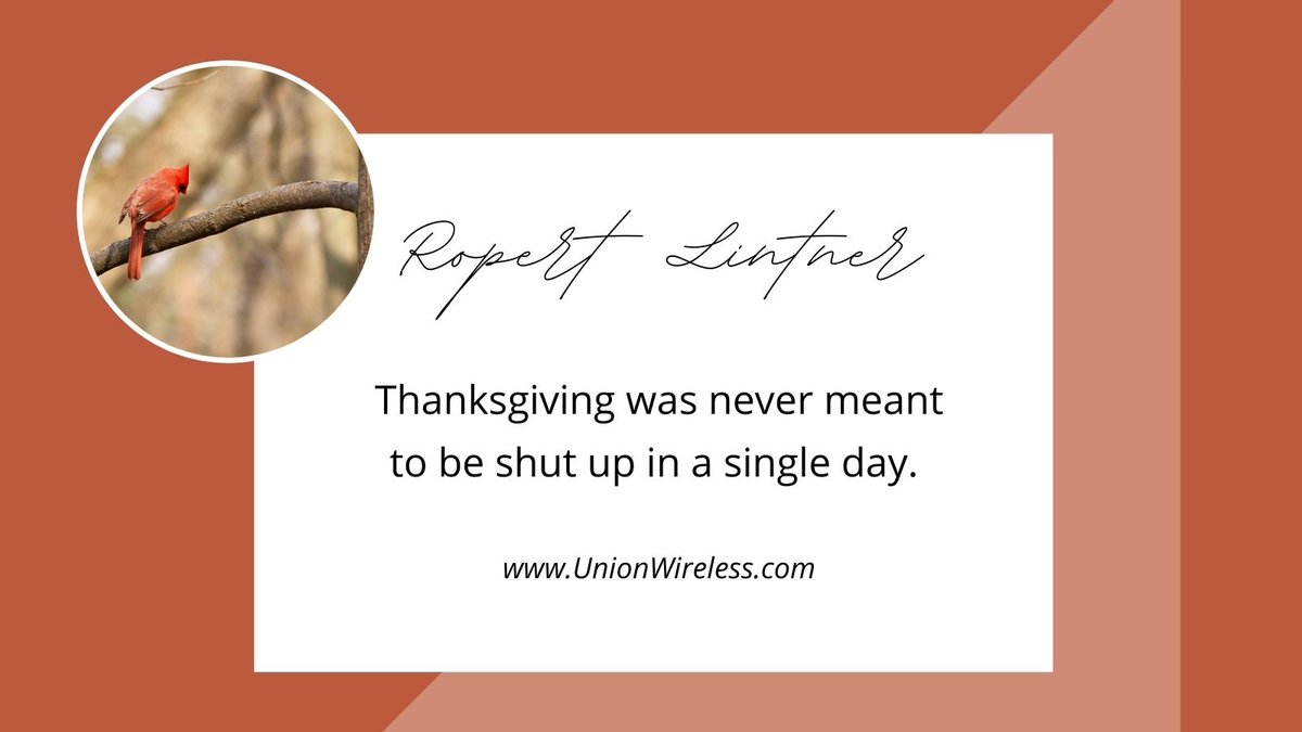 UnionWireless.com ❄
#UnionWireless, #ThanksgivingDay