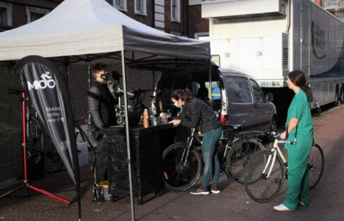 Just_Entr's tweet photo. In partnership with NHS England, MIOO Cycling donates free bike services to healthcare workers during UK’s November lockdown.
Read: https://t.co/xsqOaLwCui
#businessnews https://t.co/K5yx9OviM1