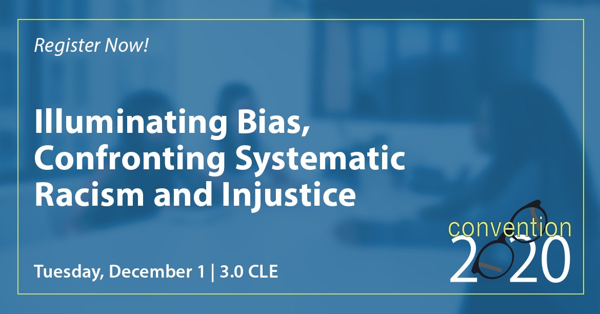 AZStateBar's tweet photo. Convention 2020 is packed with 48 sessions including “Illuminating Bias, Confronting Systemic Racism and Injustice” on December 1.  Get all the #CLE you need! https://t.co/jE36Doue6Q https://t.co/J2gv0s1PkH