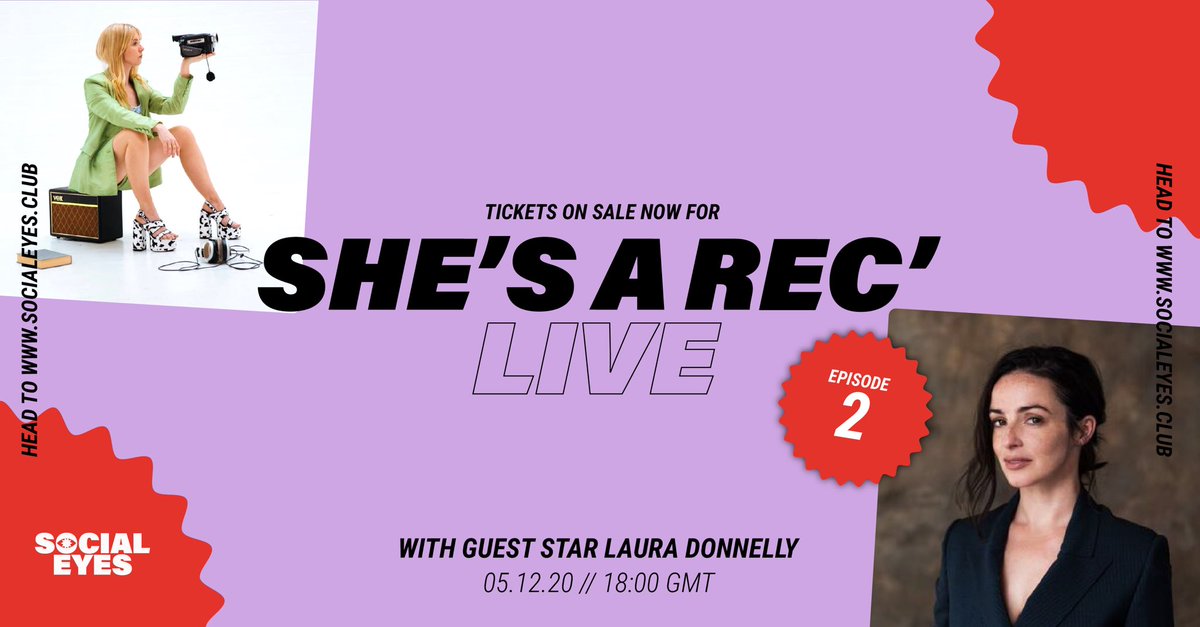 LlaurenLyle's tweet photo. Hi something to get you through lockdown - Shes’s a Rec’ Live Ep 2 is on sale. With legendary actress #LauraDonnelly. 
She’s adorned so many screens, exploded Broadway &amp; The West End in The Ferryman &amp; now quite a cool podcast? 
DECEMBER 5TH https://t.co/5Ezhotc2PK
#shesarec https://t.co/rspyIxMkSF