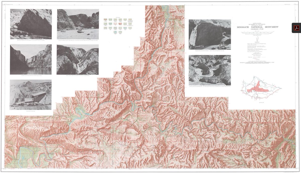 USGSstore's tweet photo. It's #FreeMapMonday! Retweet and follow us for a chance to win the map of Dinosaur National Monument, CO! 

#USGSStore (U.S. residents only) https://t.co/gdRrRKSqri