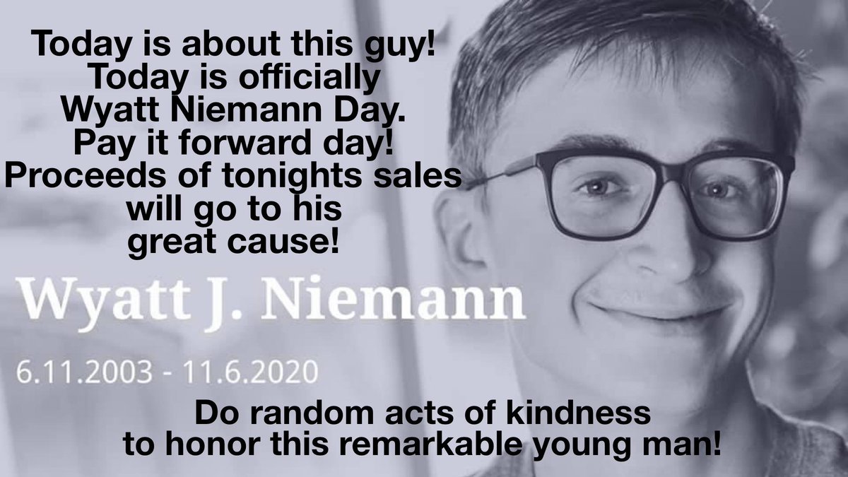 HDSANYA's tweet photo. On November 6, we have lost a member of our #Ohana. Wyatt Niemann, better known as "Wild Wyatt", passed away. Our hearts go out to his family. In Watertown, South Dakota, November 12 will now be known as Wyatt Niemann day #HuntingtonsDisease #HDSA #JDHD https://t.co/s28tjZGnNo