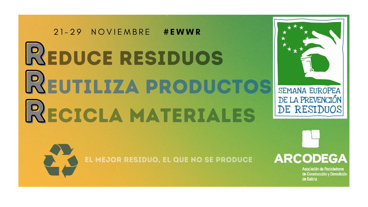 arcodega's tweet photo. #SemanaEuropeaDeLaPrevencionDeResiduos ♻️ #EWWR2020
El mejor residuo es el que no se produce.
#residuoscero #Arcodega https://t.co/JsXeJODQSx