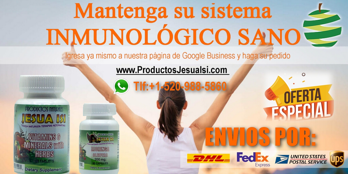 Usted se puede ver y sentirse mejor con los productos Jesua Isi.

Haz tu pedido: Call now  +1 520 9885860

Su pedido se lo enviamos por FedEx, DHL UPS
Solo en USA

#vidasana #ofertas2020 #consultasalud