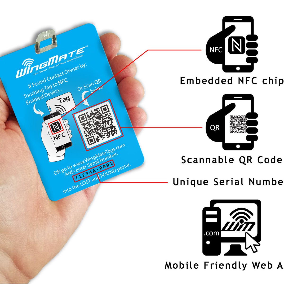 WingMate_Tags's tweet photo. Travel securely with a WingMate Smart Luggage Tag! See more at https://t.co/f6T1g6pXBt https://t.co/7q25RWNrKM