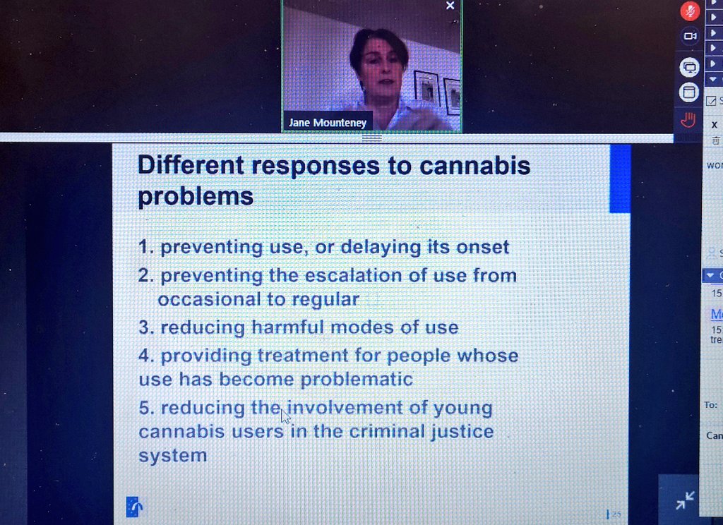 Many thanks to today's speakers for their presentations covering different topics relating to the changing cannabis market and mental health #ReducingHarm  #SupportingRecovery