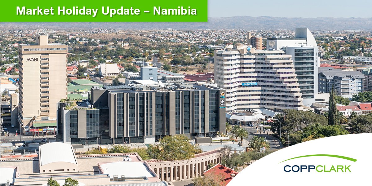 Market Holiday Alert - Update for #Namibia #NAD. Learn which financial centers are affected. Visit bit.ly/todaysholidays.

Follow us for the latest #FinancialCalendars, #Financial #MarketHolidays, #FXHolidays, #BankHolidays, #ExchangeHolidays.