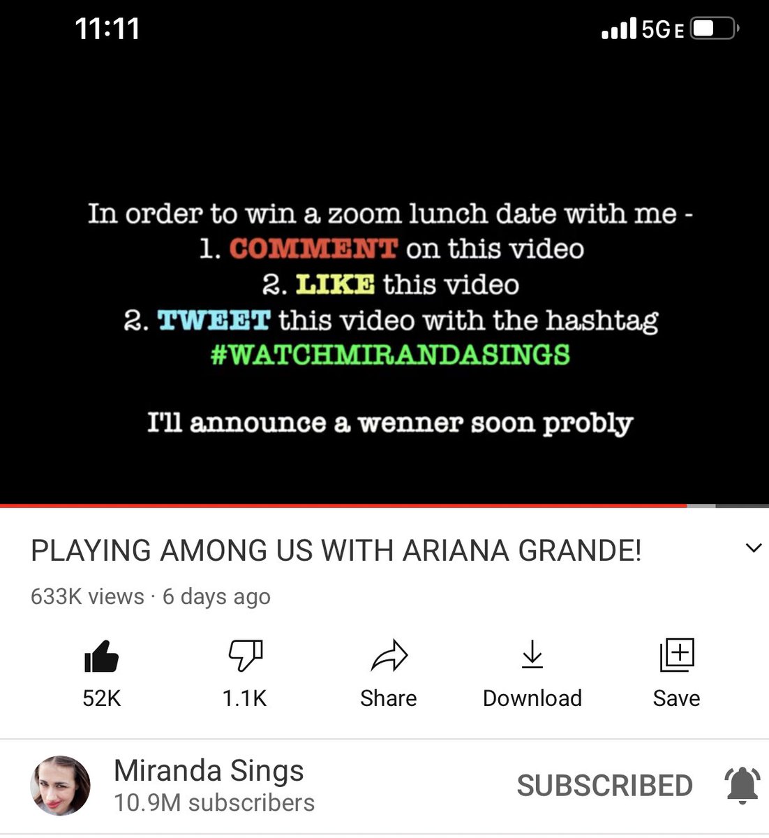 GlitterNGus's tweet photo. A Zoom with you would be a Dream Come True! It Rhymes! @MirandaSings #WATCHMIRANDASINGS https://t.co/QjkIWoIgCm