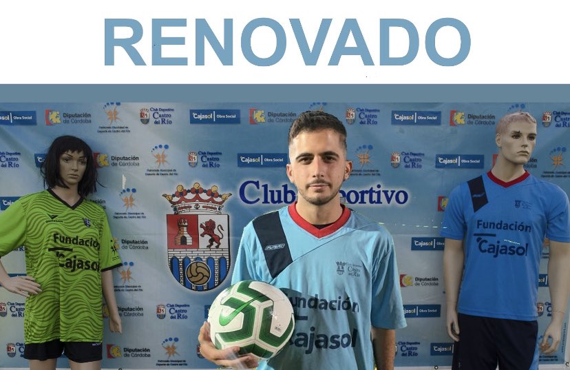 ¡RENOVADO!
Nuestro club tiene un futuro prometedor. Calidad, trabajo, compromiso y mucho tesón, así es Fran Cañas. Jugador polivalente en las posiciones de ataque. Esperamos verte muchos más años vestido de corto porque el espectador disfruta contigo.
Suerte <a href="/frraann00/">Fran Cañasveras</a>
