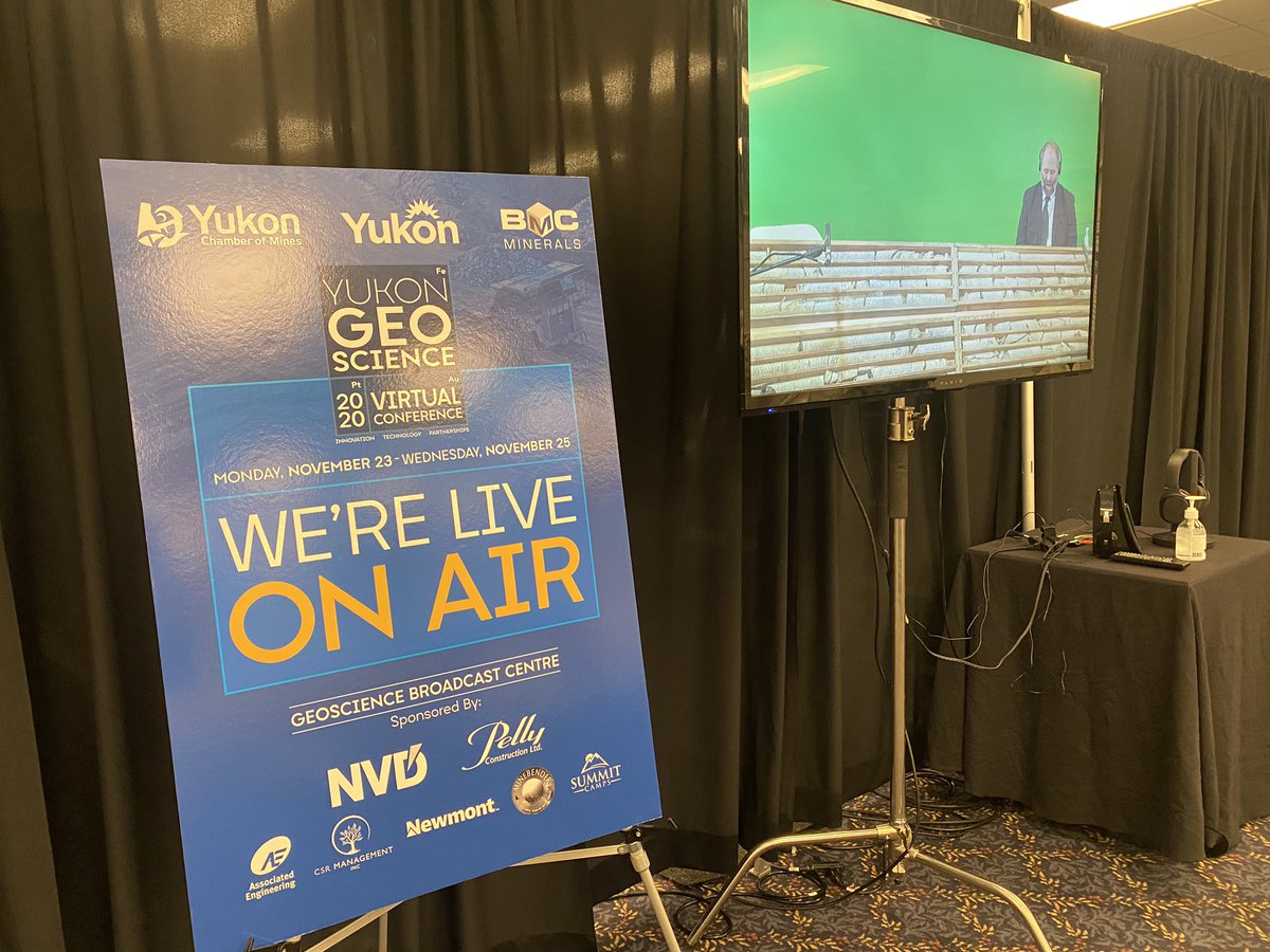 YukonMiners's tweet photo. We are having so much fun in this virtual world of GeoScience! 

Join Mike Burke &amp; Tara Christie @BanyanGold in the Live Broadcast Center! 

#ytgeo2020 https://t.co/9wDey3jZax