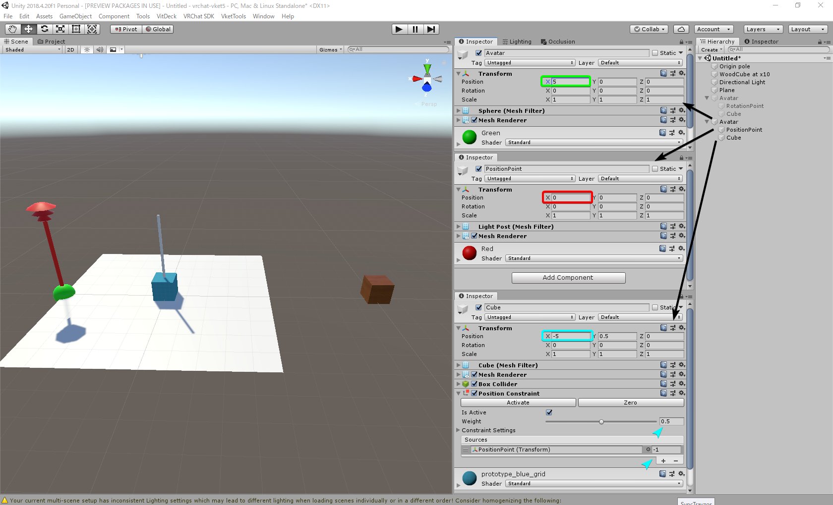 Kanonji 親が回転したら中身も回転して Sourceの回転に固定するconstraintが有っても無くても同じだから何もしてない様に見えるが Source Weightがマイナスだと逆の回転に固定する様に機能するから打ち消す と理解したいが Weightを1から下げても