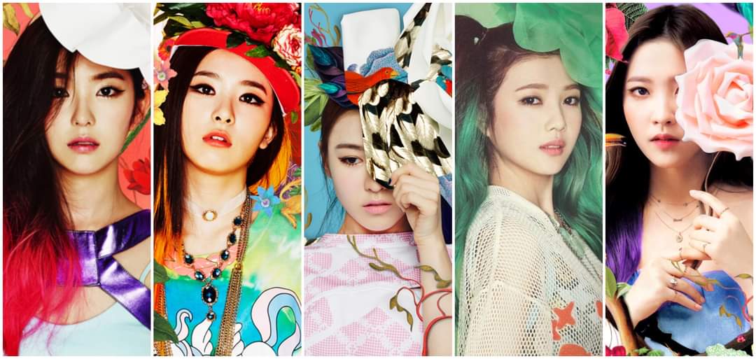 red velvet eras, but as you scroll its closer to their new comeback