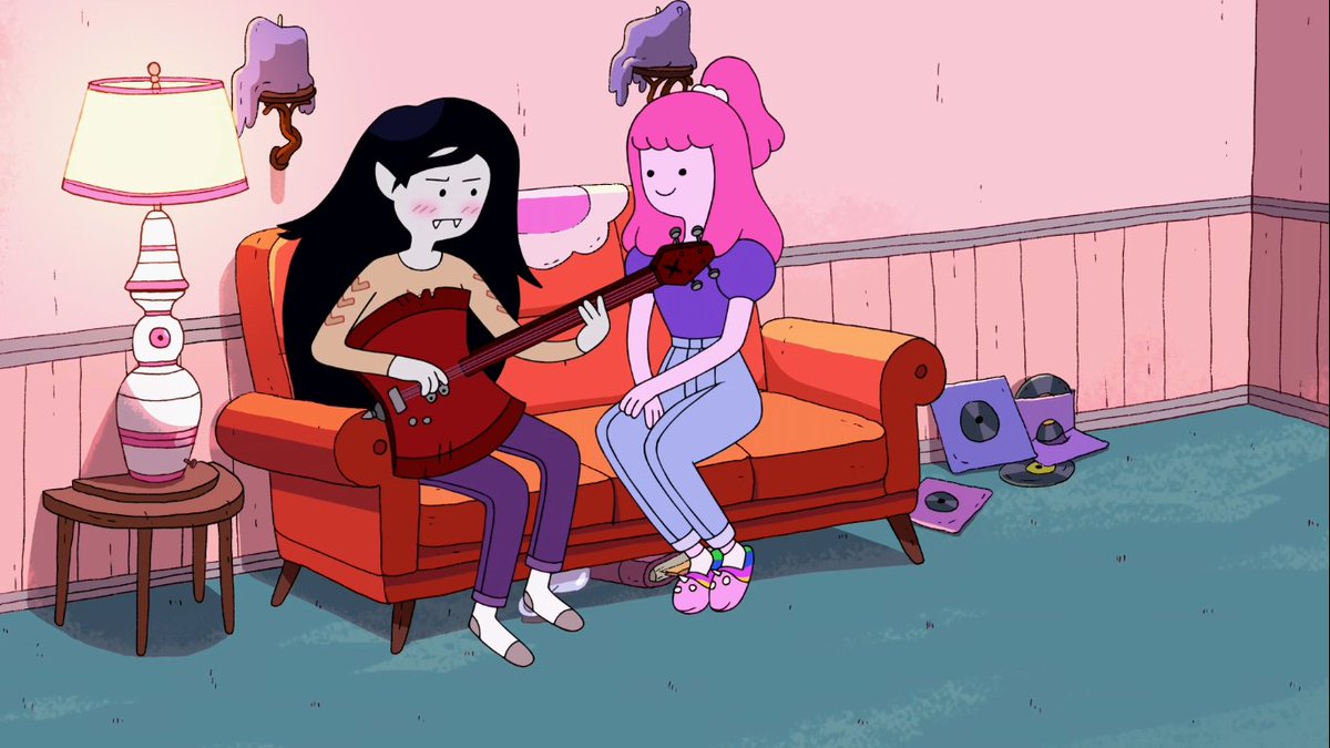 cavehag's tweet photo. pb makes marceline blush 3 times within the span of literally 30 seconds in this scene why are they So . https://t.co/UBlOI8XG3W