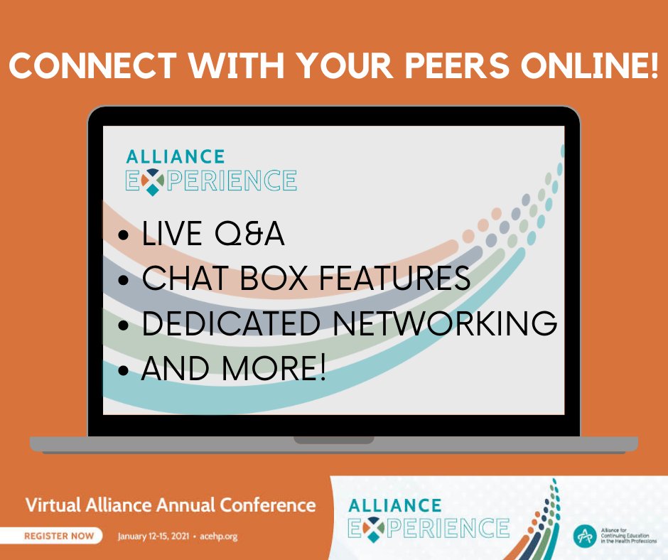 Alliance For Cehp On Twitter Register Now For The Virtual Alliance Annual Conference For The Opportunity To Connect With The Alliance Community Online Register Now To Gain Access To The Virtual Event