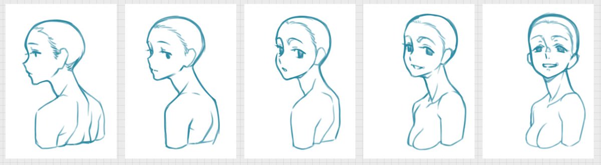 ダテナオト イラスト解体新書 ２２刷 好評発売中 ポイントは人は振り向く際 頭頂部側 か アゴ側 どちらからかが先に回転します この図版の場合は頭頂部側から回転しています