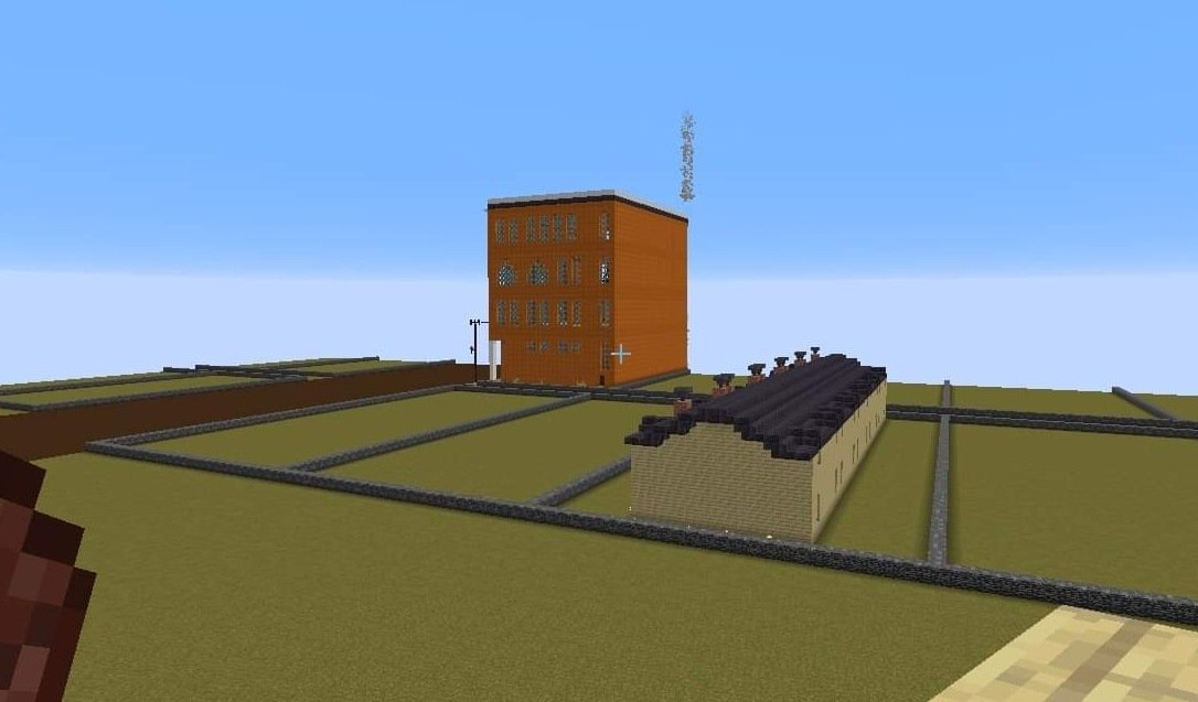 KeweenawNPS's tweet photo. How does #KeweenawMinecraft enhance #MissingintheCopperCountry? Check out these recreations of Butler Row and the Bollman Block! A #Minecraft 🧵 https://t.co/FOrXvfqJN0