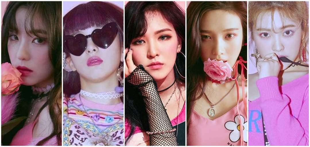 red velvet eras, but as you scroll its closer to their new comeback