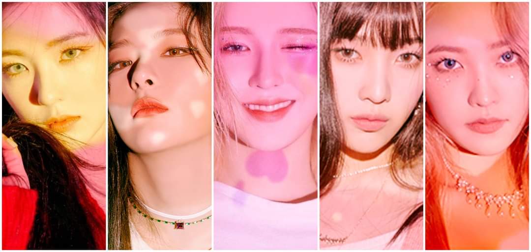 red velvet eras, but as you scroll its closer to their new comeback