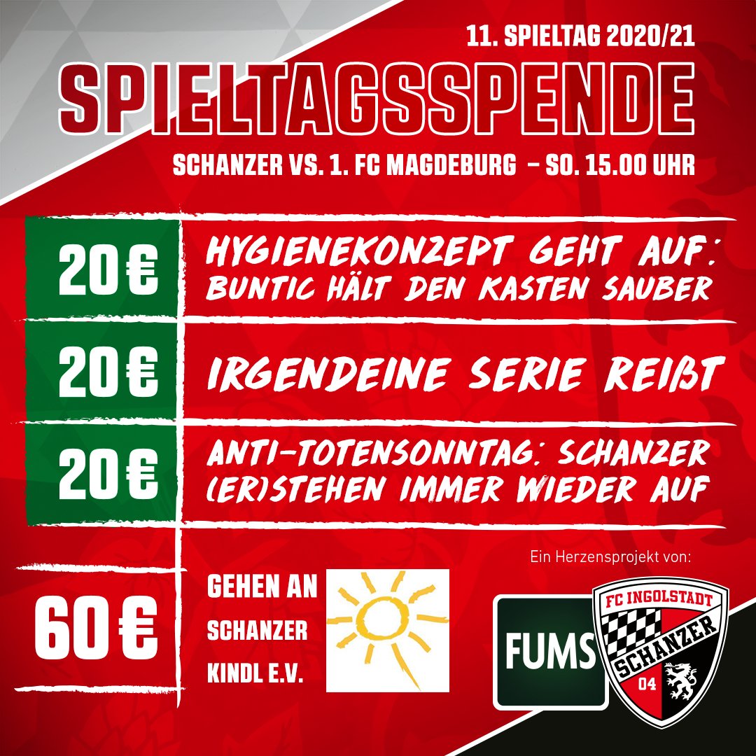 Schanzer's tweet photo. Nicht zu vergessen: #FCIFCM brachte weitere 60 € über die #Schanzer #Spieltagsspende in Kooperation mit @fums_magazin ein! So kann es weitergehen 😍⚫️🔴 https://t.co/YkLS0DANiU