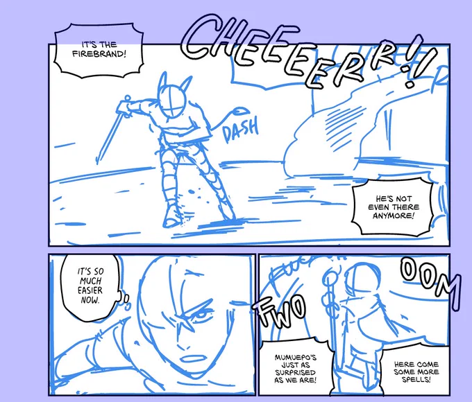 Our Unending Journey Ch.5 p15. Storyboard to sketch to lineart breakdown 