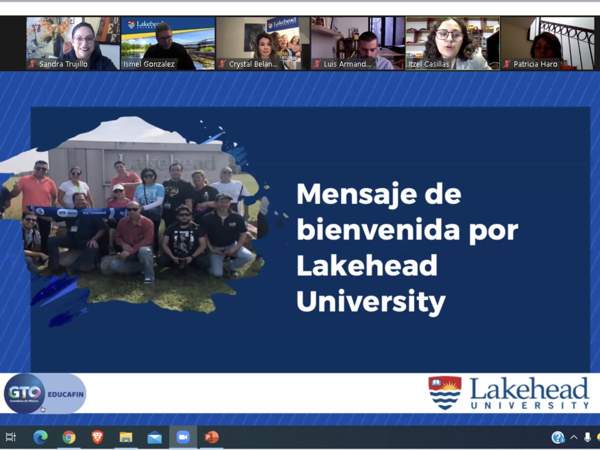 sandratrujillo's tweet photo. Welcome and first day of class on this program Train the Trainers, with Lakehead University 🇨🇦 through EDUCAFIN 🇲🇽 #English4Gto #GtoGlobal @EducafinSube https://t.co/zzX6RbBAK2