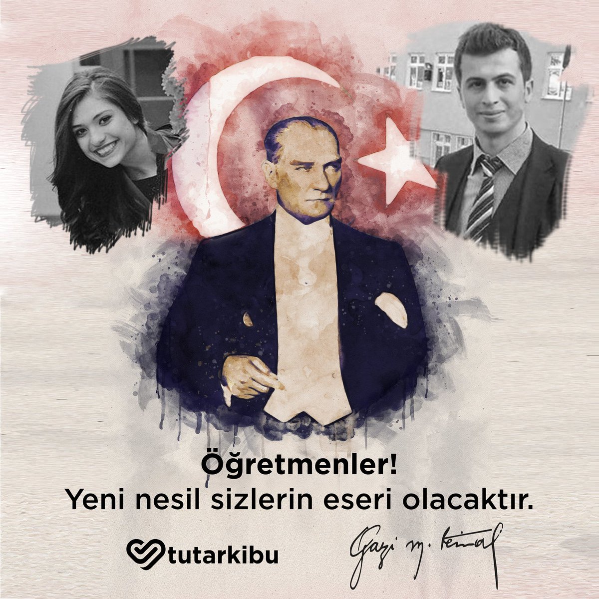 tutarkibu's tweet photo. Başta şehit öğretmenlerimiz olmak üzere, başöğretmen Mustafa Kemal Atatürk ve geleceğimizin mimarı tüm öğretmenlerimizin öğretmenler günü kutlu olsun.
#24Kasım
#ÖğretmenlerGünü #AybükeYalçın #NecmettinYılmaz #FıratYılmazCakıroğlu https://t.co/FOXpPtxeIp