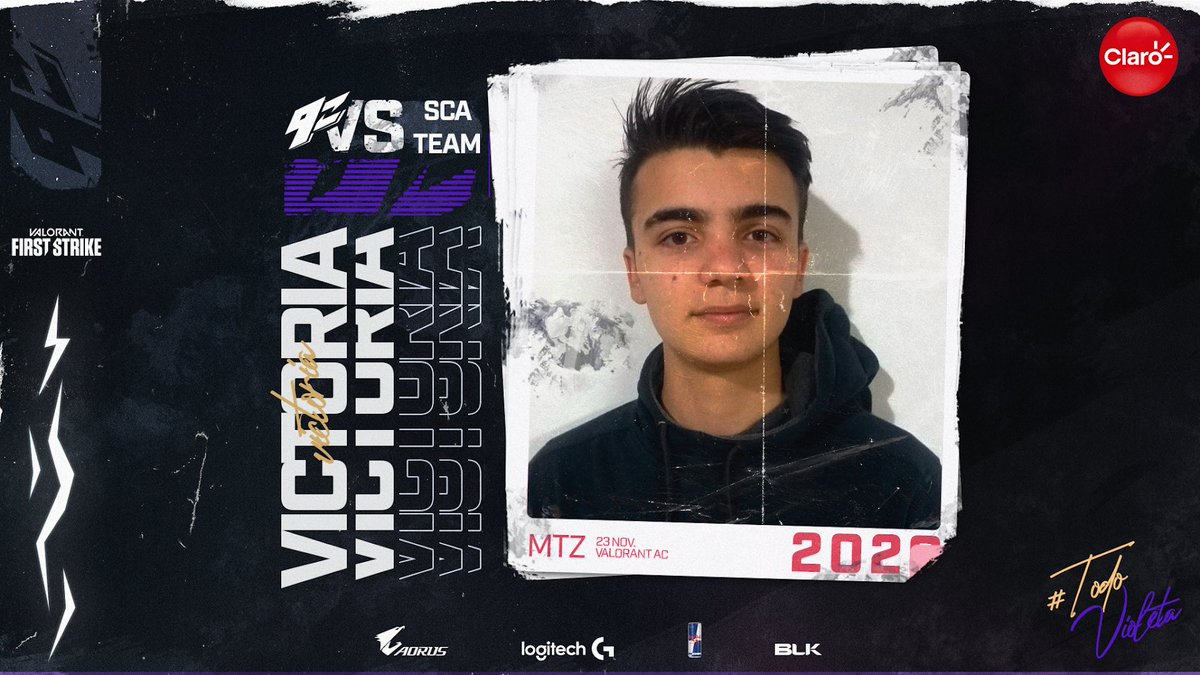 9zTeam's tweet photo. 🇦🇷 | El equipo academia de #Valorant avanza a la siguiente fase de la First Strike de @GGtechLatam tras vencer a #SCATeam.
🇧🇷 | O time academía de #Valorant avança para a próxima fase da First Strike.
¡VAMOS POR MÁS!
#TodoVioleta💜 @ClaroArgentina @AORUS_LATAM @LogitechG https://t.co/0Uyh1SwI1n