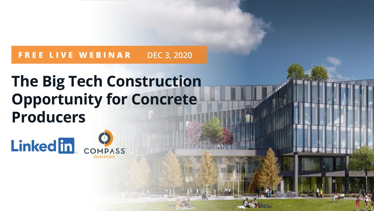 CarbonCure's tweet photo. Join our webinar to hear how concrete producers who offer low-carbon #concrete gain a competitive advantage by helping companies like @LinkedIn and @CompassDCs meet the carbon reduction commitments of their #construction projects: https://t.co/75JiUOAab9 #LowCarbon #Innovation https://t.co/5DgQtrlsxo