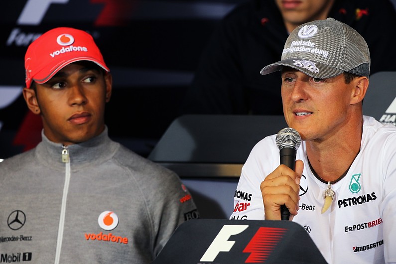 Hamilton now understands influence Schumacher had in pushing #F1 teams forward https://t.co/2qsM9cSmR5 #Formula1 https://t.co/q06LW9CtbZ