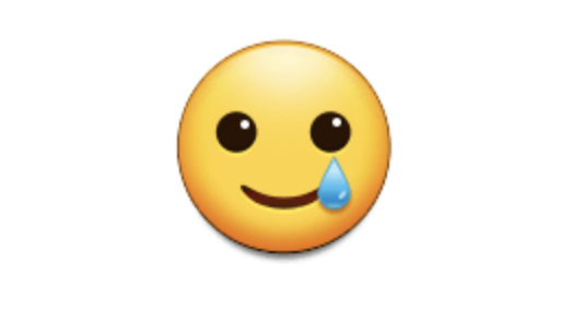 Emojipedia A Face Smiling With A Single Tear Shown May Be Used To Indicate That One Is Touched Relieved Or Grateful This Can Also Be Used To Indicate