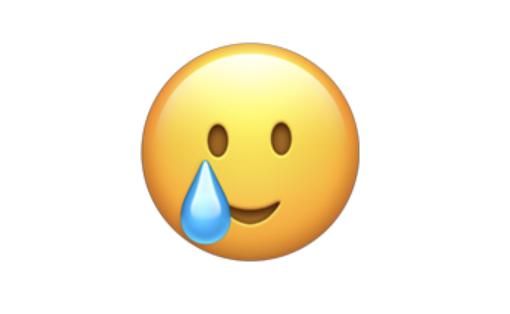 Emojipedia A Face Smiling With A Single Tear Shown May Be Used To Indicate That One Is Touched Relieved Or Grateful This Can Also Be Used To Indicate