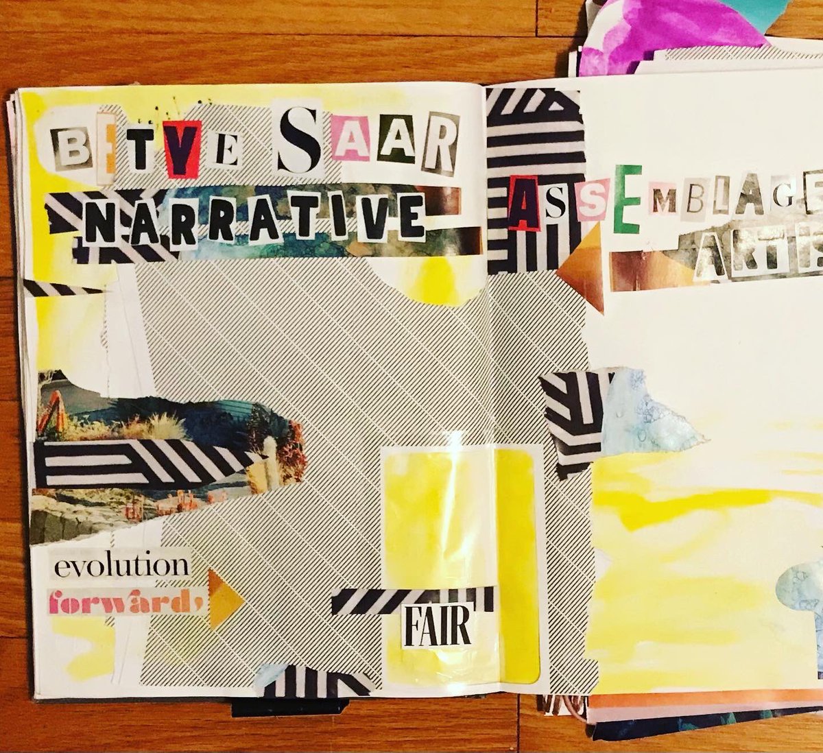 dfiatart's tweet photo. Work in progress to prep for Fundamental & Intermediate Units:A Valuable Collection & Memories & Metaphors. 🎨 #visualjournal #artistresearch #mixedmedia #collage #findingconnections https://t.co/krmVoRLyth