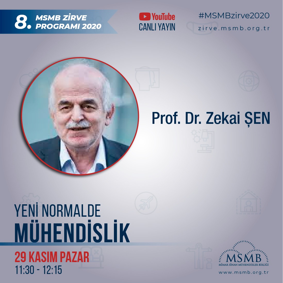 MSMBGenelMerkez's tweet photo. Zirvemizde matematik modelleme konusunda dünyadaki sayılı bilim insanlarından olan, Sayın Prof. Dr. Zekai Şen Hocamızı ağırlamaktan gurur duyuyoruz.
🔬👨🔬
#MSMBzirve2020 #MSMB #mimarsinan #zirve #mimar #mühendis #online #mühendishane #mimarhane #mucithane https://t.co/6NOs4N4aRE