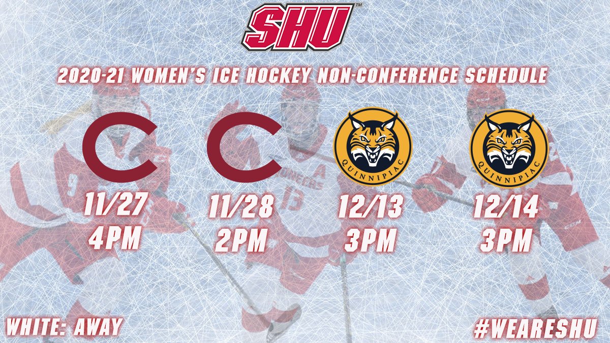 SHUBigRed's tweet photo. W 🏒: @SHUWomensPuck kicks off their 2020-21 non-conference slate this week! Take a read below at the upcoming games for the team! #WeAreSHU

📰:https://t.co/3GXhM5AGMX https://t.co/DvW0NtUvQL