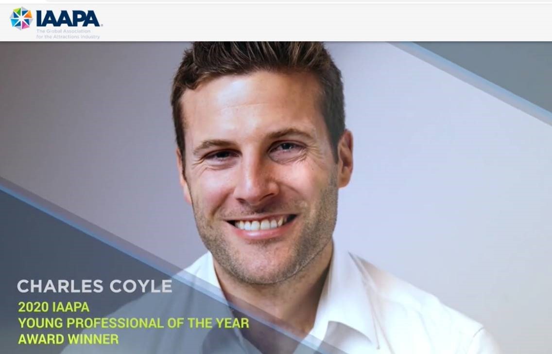 premierrides's tweet photo. Congratulations to Charles Coyle of @taytopark for being recognized as IAAPA's Young Professional of the Year 2020! 🥳⭐️
#YoungProfessional #IAAPA #leadership #integrity #honor #iaapaexpo #VEC2020 #IAAPAAwards https://t.co/7TeoX2keSR