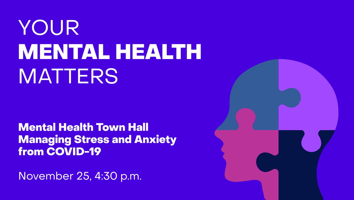 Members, to provide you with tools and strategies to help manage your stress, worry, and anxiety related to #COVID19, we're collaborating with <a href="/StarlingMinds/">Starling Minds</a> to deliver a town hall event next week on Nov. 25 at 4:30 p.m. 

Join us by registering here: bit.ly/2URGZmt.