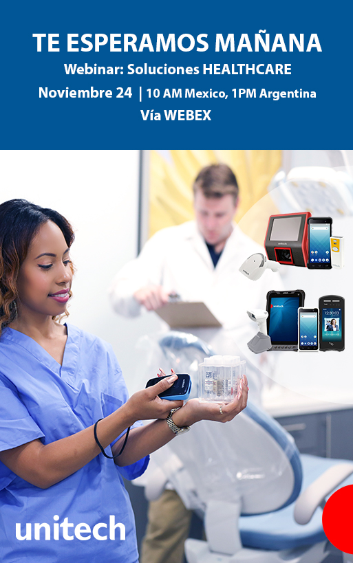 UnitechLatam's tweet photo. Webinar Soluciones en Healthcare, es mañana y aun puedes registrarte! Recuerda que participando en los webinar podrás ganarte un equipo de lanzamiento! https://t.co/29KJe6QlFA https://t.co/B0InMwM7ew