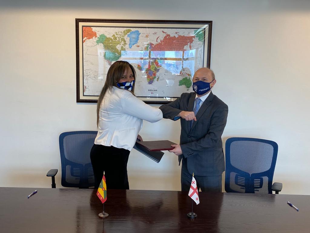 #Georgia🇬🇪 #Grenada🇬🇩 signing agreement on mutual exemption of visas. Our two small countries are great tourist destinations &amp; there's even more where we can partner/cooperate
Looking forward to when (hopefully soon) we overcome #COVID19 crisis, resume business &amp; #BuildBackBetter